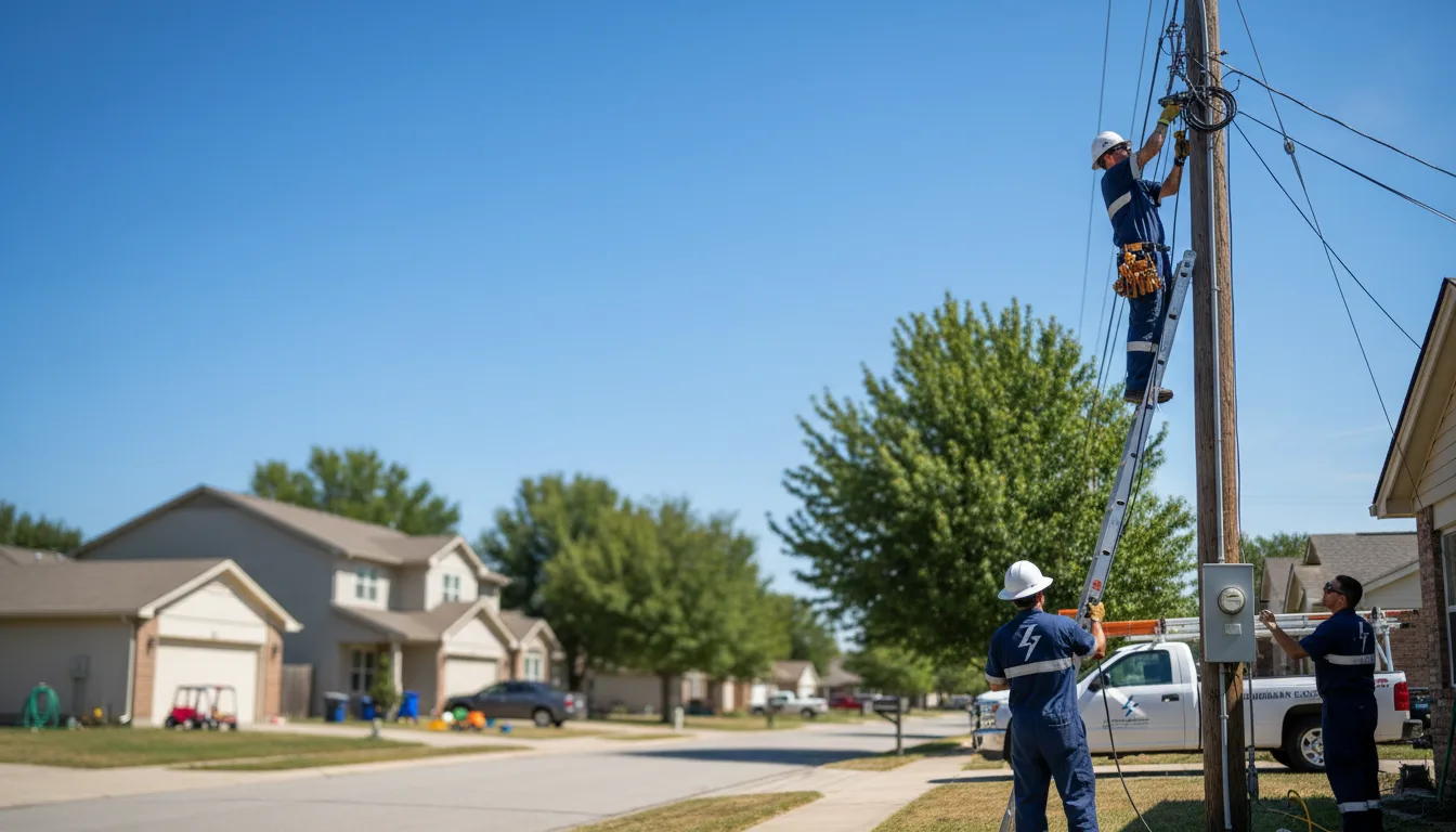 Residential electrician providing installation services in Skytop, PA